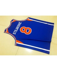 Peja Stojakovic 8 Team Jugoslavija Retro Basketball Jersey Blue