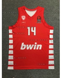 Sasha Vezenkov 14 Olympiakos Piraeus 2022-23 Basketball Jersey