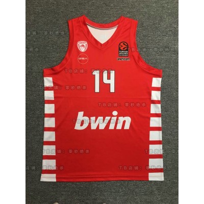 Sasha Vezenkov 14 Olympiakos Piraeus 2022-23 Basketball Jersey