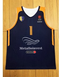 Shved 1 Moscow Region Khimki Dark Blue Basketball Jersey