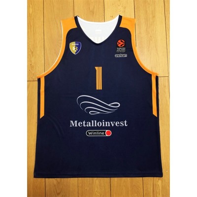 Shved 1 Moscow Region Khimki Dark Blue Basketball Jersey