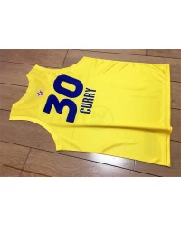 Stephen Curry 30 Yellow 2021 NBA All Star Swingman Jersey