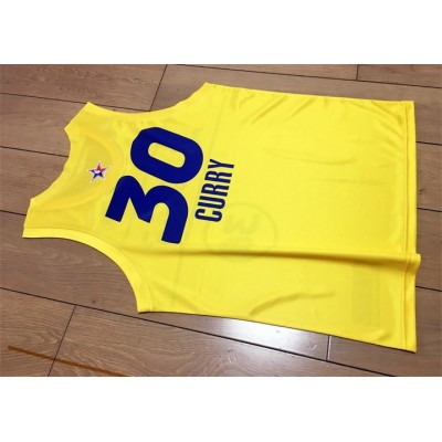 Stephen Curry 30 Yellow 2021 NBA All Star Swingman Jersey