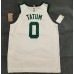 Tatum 0 Celtics 75th Anniversary Jersey white player version