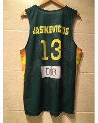 Throwback Sarunas Jasikevicius 13 Team Lietuva Basketball Jersey