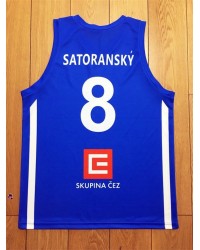 Tomas Satoransky 8 FIBA World Cup 2019 Team Czech Basketball Jersey Blue