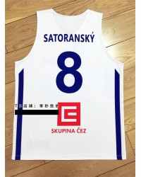 Tomas Satoransky 8 FIBA World Cup 2019 Team Czech Basketball Jersey White