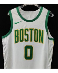 Tutum 0 Boston Celtics 2018-19 City Edition White Jersey player version