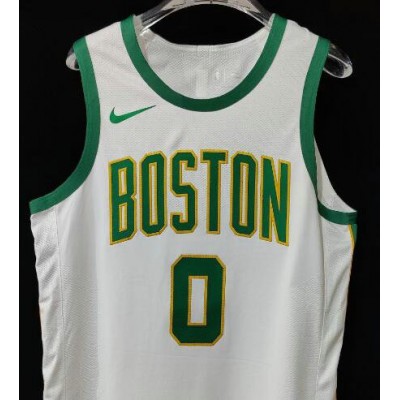 Tutum 0 Boston Celtics 2018-19 City Edition White Jersey player version