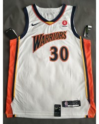 Warriors 30 Curry We Believe Jersey white player version