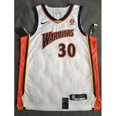 Warriors 30 Curry We Believe Jersey white player version