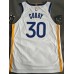 Warriors 30 Curry player version jersey white