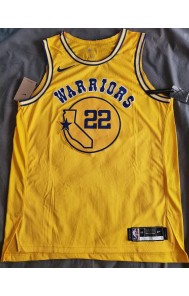 Warriors jersey yellow 22 Wiggins player version