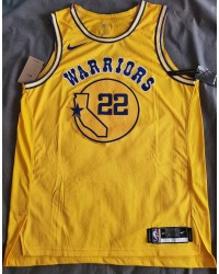 Warriors jersey yellow 22 Wiggins player version