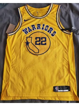 Warriors jersey yellow 22 Wiggins player version