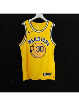 Warriors jersey yellow 30 Curry player version