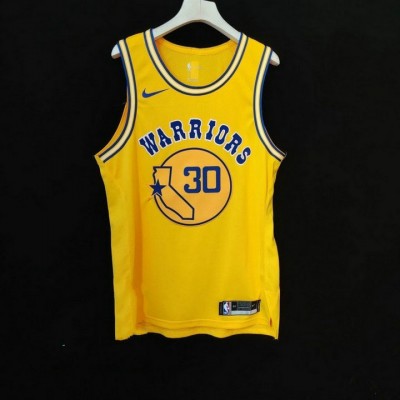 Warriors jersey yellow 30 Curry player version