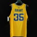 Warriors jersey yellow Durant 35 player version