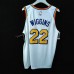 Warriors retro jersey 22 Wiggins white player version