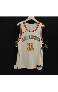 Warriors retro jersey Klay Thompson 11 white player version