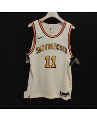 Warriors retro jersey Klay Thompson 11 white player version