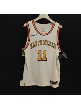 Warriors retro jersey Klay Thompson 11 white player version