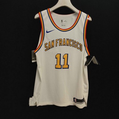 Warriors retro jersey Klay Thompson 11 white player version